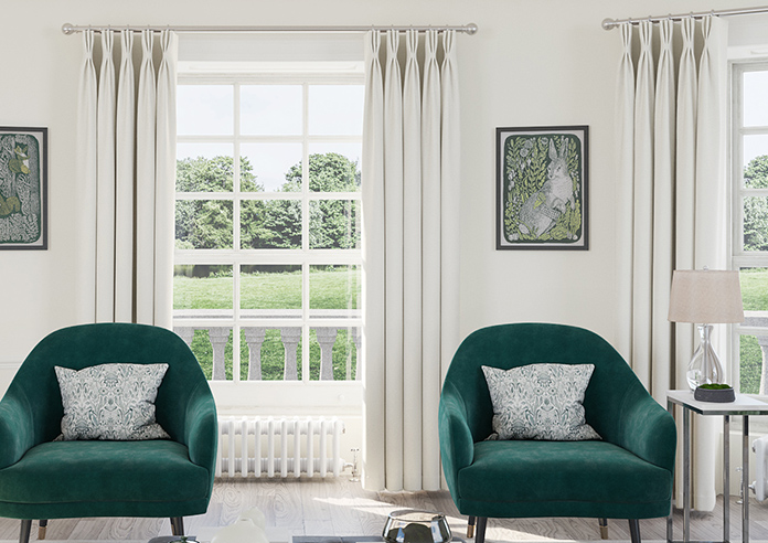 Oslo, Ivory - Made to Measure Curtains - Image 3